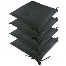 Sitzkissen 4er-Set Sydney Anthrazit 45x40x6cm