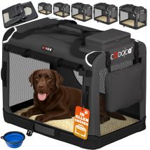 Hundebox faltbar XXL 90x60x66cm Anthrazit