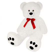 Plüschtier Teddybär XL Weiß 100cm