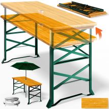 Bierzelttisch 170x50x75-105cm höhenverstellbar