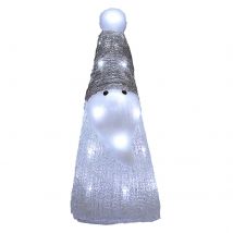 LED Acryl Figur Weihnachten Santa Weiß