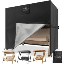 Abdeckplane Hollywoodschaukel Anthrazit 175x125x160cm 9100mm Wassersäule