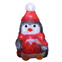 LED Acryl Figur Weihnachten Pinguin