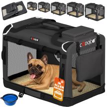 Hundebox faltbar M 60x42x44cm Anthrazit