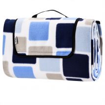 Picknickdecke Quadrate/Blau 2x2m