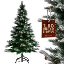 Künstlicher Weihnachtsbaum 180cm PVC Schnee-Optik mit Metallständer