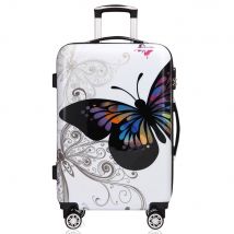 Hartschalenkoffer Rollen 360º Reisekoffer Butterfly Polycarbonat 66L