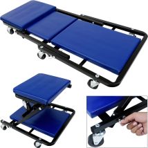 Kfz-Montageliege Rollbrett Blau 92x44x12cm umbaubar
