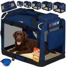Hundebox faltbar XXL 90x60x66cm Blau