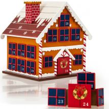 Adventskalender Winterhäuschen MDF