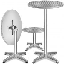 Stehtisch Silber Alu Ø60cm höhenverstellbar
