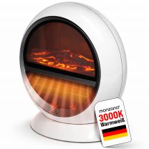 Heizlüfter Kaminfeuer Weiß 1500W