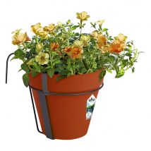 Blumentopf Terrakotta 20x28cm mit Halterung