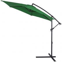 Ampelschirm Grün Alu Ø300cm UV-Schutz 50+