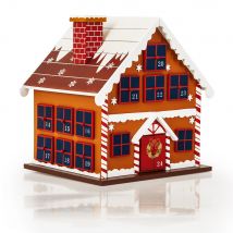 Adventskalender Winterhäuschen MDF