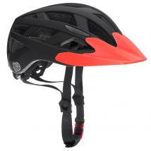 Kinderhelm Schwarz/Orange Größe S