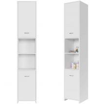 Badezimmerhochschrank Neapel Weiß 180x30x30cm