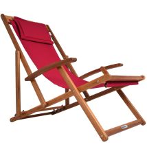 Gartenliege Rot Akazienholz 94x60x94cm