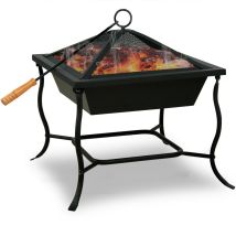 Feuerschale Stahl 45x45x31/45cm