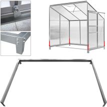Stahlfundament verzinkt 190x122x12cm - für Anlehngewächshaus