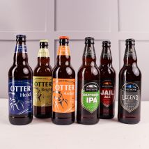 Six Devon Ales Hamper - Printed Box