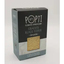Popti Cracked Black Pepper Crackers 110g