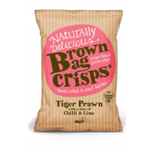 Brown Bag Crisps - Tiger Prawn with Chilli &amp; Lime 40g