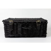 Black Wicker Hamper - Medium