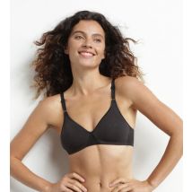 DIM Soutien-gorge triangle sans armature en coton Noir Dim Daily