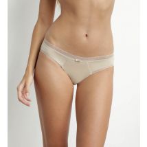 DIM Slip femme en microfibre et tulle Nude Dim Daily Confort