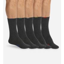 DIM Lot de 5 paires chaussettes grises EcoDIM Homme