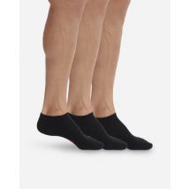 DIM Lot de 3 paires de socquettes invisibles noires Homme