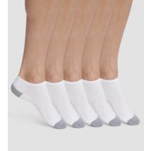 DIM Lot de 5 paires de socquettes homme en coton Blanc EcoDim Sport