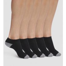 DIM Lot de 5 paires de socquettes homme en coton Noir EcoDim Sport