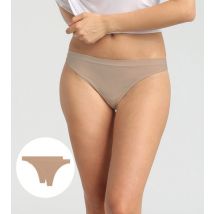 DIM Lot de 2 strings New Skin pour Femme en microfibre