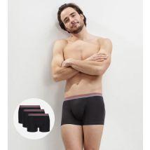 DIM Lot de 3 boxers coton stretch Noir pour homme Daily Colors