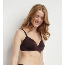 DIM Soutien-gorge triangle ampliforme sans armatures marron InvisiFree Dim