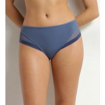 DIM Culotte femme semi-transparente en microfibre bleue Dim Generous