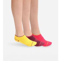 Lot de 3 paires de socquettes courtes impact léger Bordeaux Dim Sport - Féminin - Taille 35/38