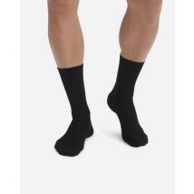 DIM Lot de 2 paires de chaussettes homme en viscose noire Dim Bambou