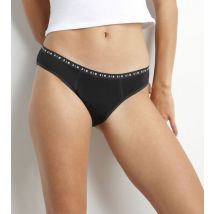 DIM Culotte menstruelle lavable en coton bio noir Flux moyen Dim Protect
