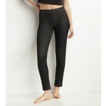 DIM Legging femme effet jean Noir avec poches Dim Relax &and Go