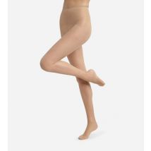 DIM Collant femme chair en voile Lycra renforcé Beige Éclat Ultra Resist