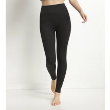 DIM Legging femme Noir côtelé à ceinture extra large Dim Relax &and Go