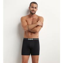 DIM Boxer homme en coton modal à coutures plates Noir Dim Icons Essentiel
