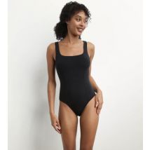 DIM Body femme en coton modal à bretelles et décolleté carré Noir Dim Icons