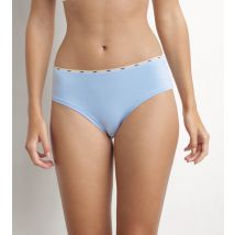 DIM Slip femme en coton modal Bleu à fine ceinture Dim Icons Essentiel