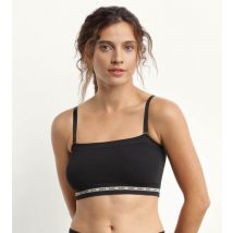 DIM Soutien-gorge bandeau en modal polyamide Noir sans armature Dim Icons Seamless