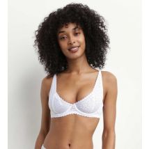 DIM Soutien-gorge à armatures en dentelle florale Blanc Daily Dentelle