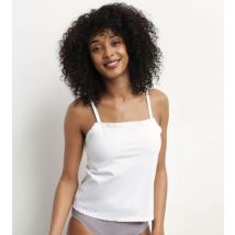 DIM Top femme en coton stretch sans couture Blanc Body Touch Easy